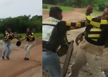 Por causa de suposto chifre, mototaxistas dão ‘capacetadas’ e ‘madeiradas’ no AM; vídeos