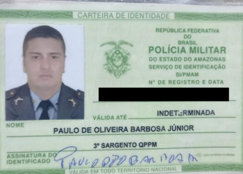 Sargento da PM é baleado na cabeça e tem pistola levada durante tentativa de latrocínio em Manaus