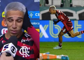 Amazonense que marcou gol salvador do Flamengo chora na Globo e se declara: ‘amo esse clube’