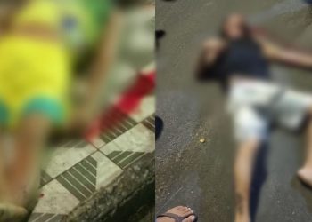 ‘Lalau’ e ‘Perninha’ correm, mas são alcançados e executados a tiros no Centro de Manaus; vídeo