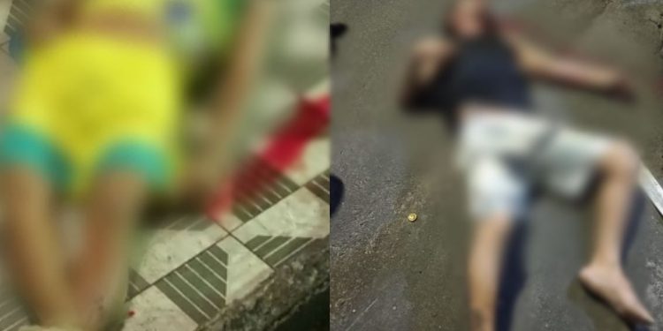 ‘Lalau’ e ‘Perninha’ correm, mas são alcançados e executados a tiros no Centro de Manaus; vídeo