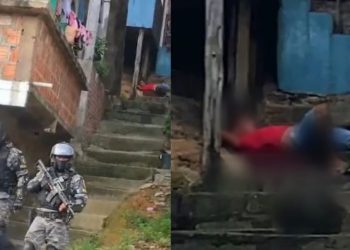 ‘Ele é trabalhador! Seus f*didos’, grita mulher para PMs após morador ser baleado em fogo cruzado; vídeos