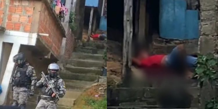 ‘Ele é trabalhador! Seus f*didos’, grita mulher para PMs após morador ser baleado em fogo cruzado; vídeos