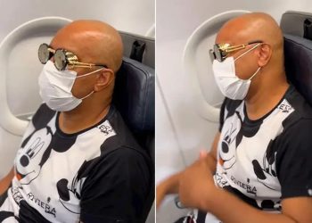 Em pleno voo, vocalista do Molejo recebe a notícia de que está curado do câncer; assista