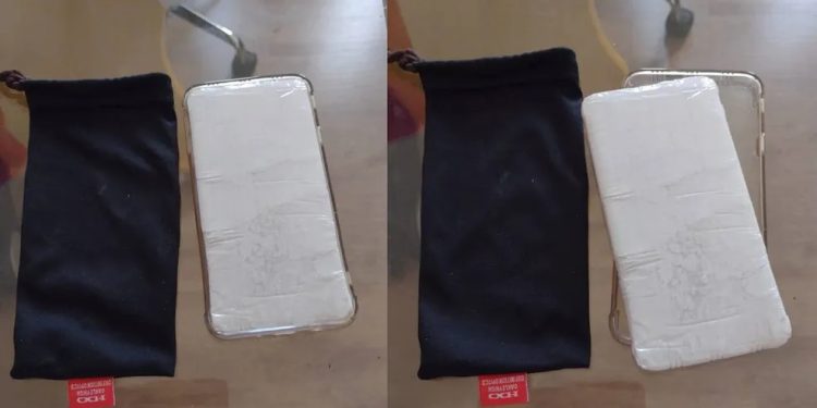 Mulher compra celular e encontra bloco de anotações no lugar do aparelho
