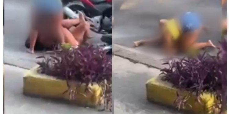 Loira arrebenta amante de seu namorado na porrada por debochar de sua cara; veja vídeo