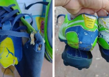 Garotinho de 9 anos recebe chuteira detonada em campanha ‘Papai Noel dos Correios’