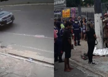 Vídeo mostra pick-up preta na av. Coronel Teixeira antes de mulher ser atropelada e morta em Manaus