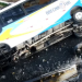 Ônibus de rota pro Distrito bate em ‘dente de dragão’, capota e cinco ficam feridos; vídeo