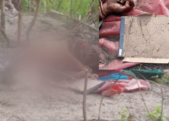 Homem é encontrado morto na Zona Leste de Manaus com bilhete ao lado: ‘Ladrão é sal’