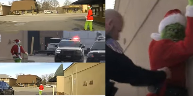 Homem fantasiado de Grinch é preso por roubar presentes