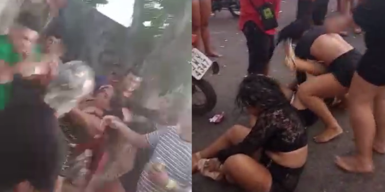 Vídeo: Mulheres vão pra porrada pesada por causa do ‘presente de Deus’ no interior do AM