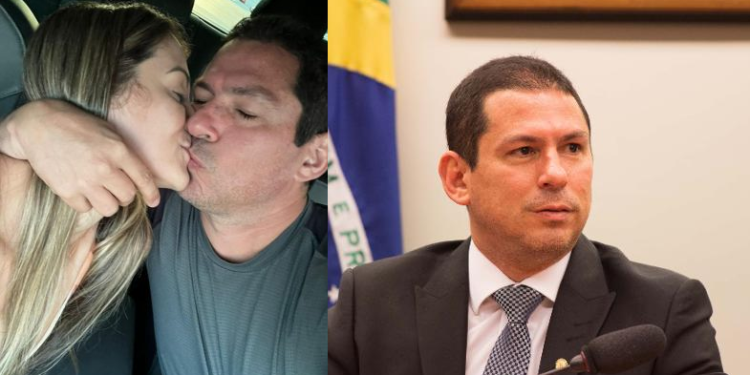 Deputado federal Marcelo Ramos aparece beijando ‘loira misteriosa’ diferente da esposa