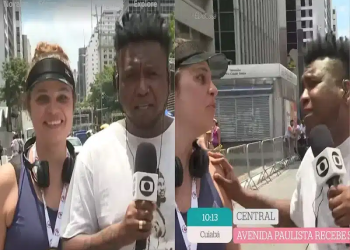 Vídeo: ‘Maria Bruaca’ leva fora ao não ser reconhecida por repórter do ‘É De Casa’