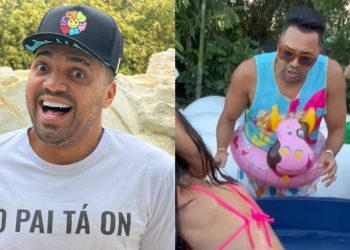 Tirullipa é expulso da Farofa da Gkay após tirar biquíni de convidadas; veja o vídeo