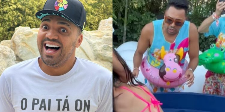 Tirullipa é expulso da Farofa da Gkay após tirar biquíni de convidadas; veja o vídeo