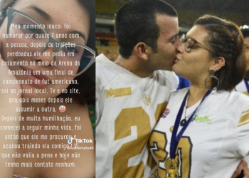 Manauara pedida em casamento na Arena da Amazônia diz que foi chifrada dois meses depois: ‘Assumiu outra’; vídeo