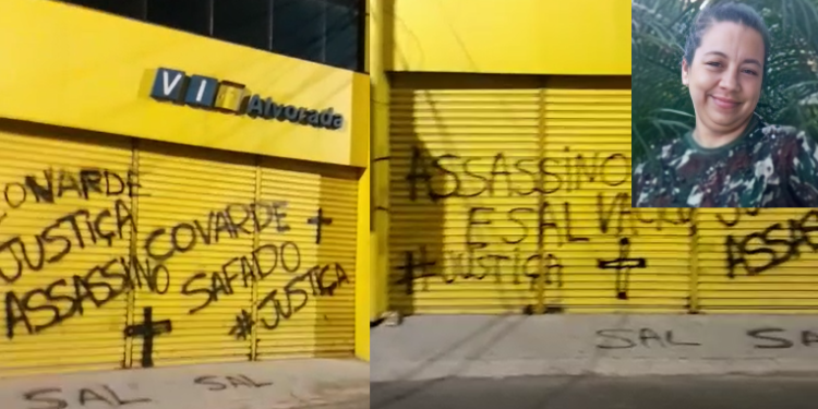 Vídeo: Loja de condutor que atropelou e matou mulher em parada é pichada: ‘Covarde é sal’