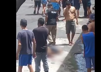 Vídeo: Tiroteio no Centro de Manaus mata casal e deixa homem baleado