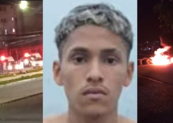 Vídeo: Moradores fazem barricada no Viver Melhor após criminoso ser morto durante ação da PM