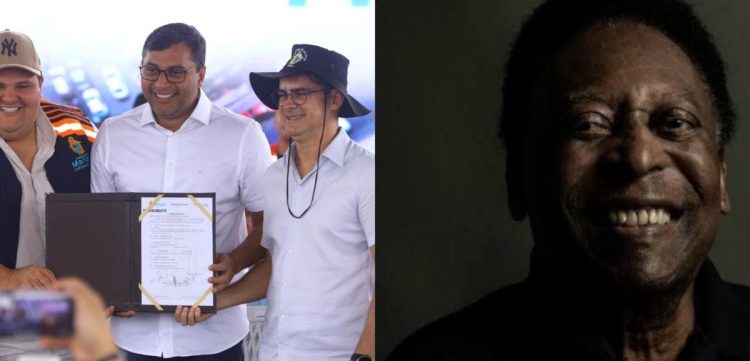 Wilson Lima e David Almeida anunciam construção do ‘Complexo Rei Pelé’