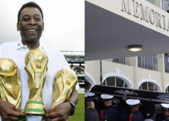 Rei Pelé é sepultado após cortejo por ruas de Santos