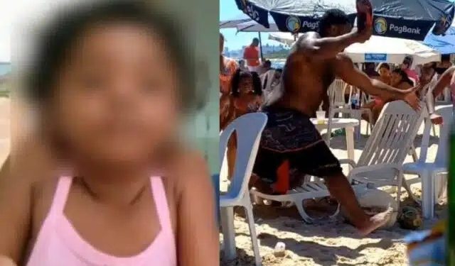 Com medo de ser preso, homem obriga filha a defendê-lo após agredi-la na praia: ‘não é covarde’