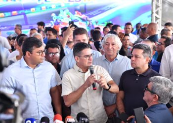 David Almeida e Wilson Lima dão início às obras do parque Gigantes da Floresta em Manaus