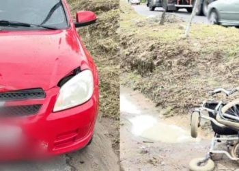 Em Manaus, idoso cadeirante é morto por carro em alta velocidade