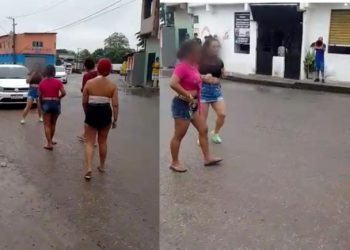 ‘UFC’ com direito a juiz, blindadas saem no soco em Manaus e motivo é mulher; veja vídeo