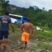 Vídeo: ônibus desgovernado desce ladeira buzinando e invade sítio em Manaus