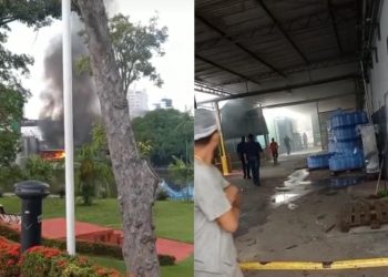 Vídeo mostra fábrica de refrigerantes de Manaus pegando fogo; veja