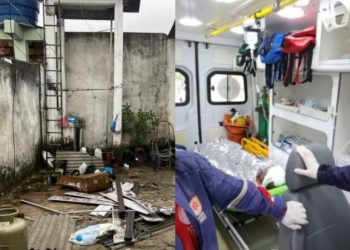 Idoso vítima de explosão em Manaus sofreu queimaduras de 1º e 2º graus