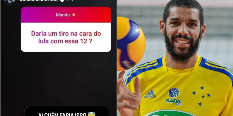 Após sugerir tiro ‘na cara’ de Lula, Wallace do vôlei pede desculpas nas redes sociais: ‘fui infeliz’