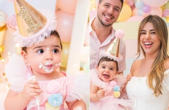 Vivian Amorim se emociona ao comemorar primeiro aninho da filha: ‘minha melhor versão’