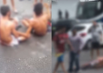 População mete o cacete em suspeitos de arrastão na Torquato Tapajós