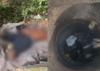 Perto de árvore e bueiro em Manaus, corpo esquartejado é encontrado por moradores