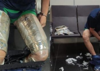 Homem é preso no Eduardo Gomes embalado com maconha