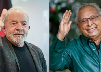 Presidente Lula visita Amazonino Mendes no hospital Sírio-Libanês