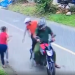 Vídeo mostra dupla em moto aterrorizando moradores do Tarumã e roubando mulher