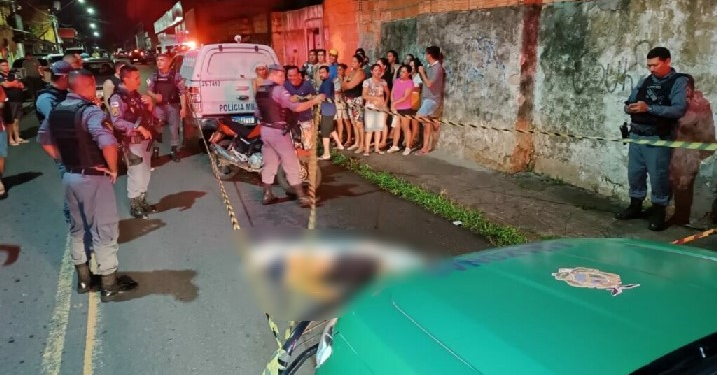 Jovem sai da padaria com a namorada e acaba executado com 10 tiros em Manaus