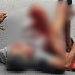 Cena forte: Homem fica com a perna dilacerada após caminhão passar por cima dele em Manaus