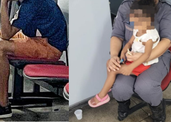 Homem é flagrado usando drogas com o namorado na frente da filha de 2 anos em Manaus