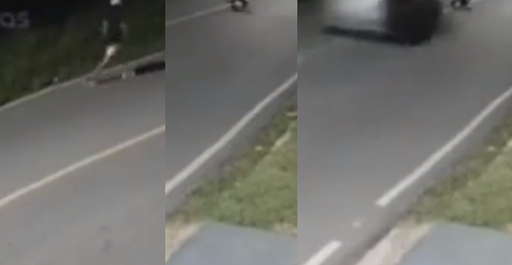 Vídeo: Homem morre esmagado por carro ao se deitar em estrada em Parintins