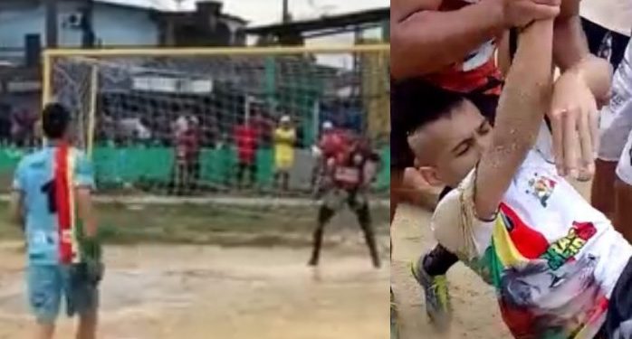 Cenas fortes: jogo do Peladão transmitido ao vivo acaba em morte em Manaus