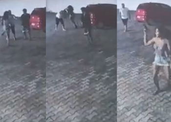 Travesti dá voadora em policial e rouba arma dele dentro de motel