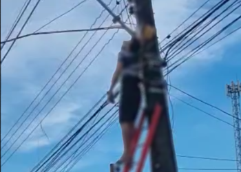 VÍDEO: Morador do Nova Cidade entra em chamas ao tentar fazer ‘gato de luz’