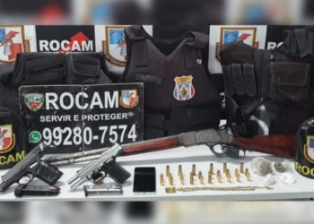 Após perseguição, trio é preso com drogas, armas e granadas em Manaus