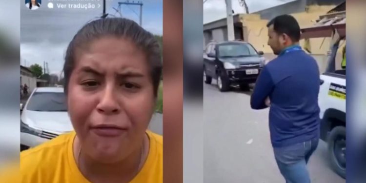 Vídeo: durante protesto moradora leva tapa no rosto de funcionário da AM Energia