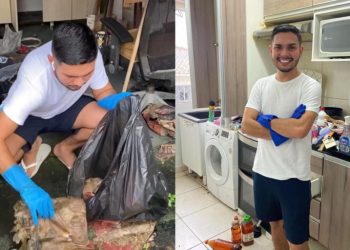 ‘A faxina mudou a minha vida’, diz influenciador de Manaus que bateu 1 milhão de seguidores